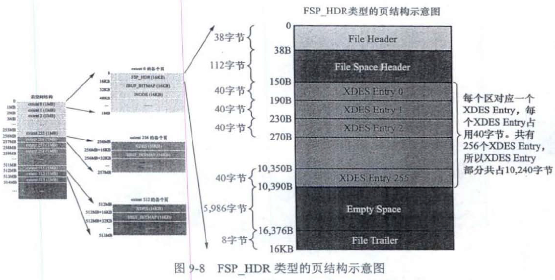 FSP_HDR类型的页结构示意图