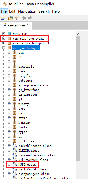 sa-jdi.jar包目录结构